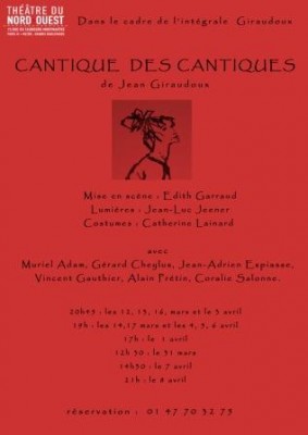Critique du « Cantique des Cantiques » mise en scène d’Edith Garraud au Théâtre du Nord-Ouest.