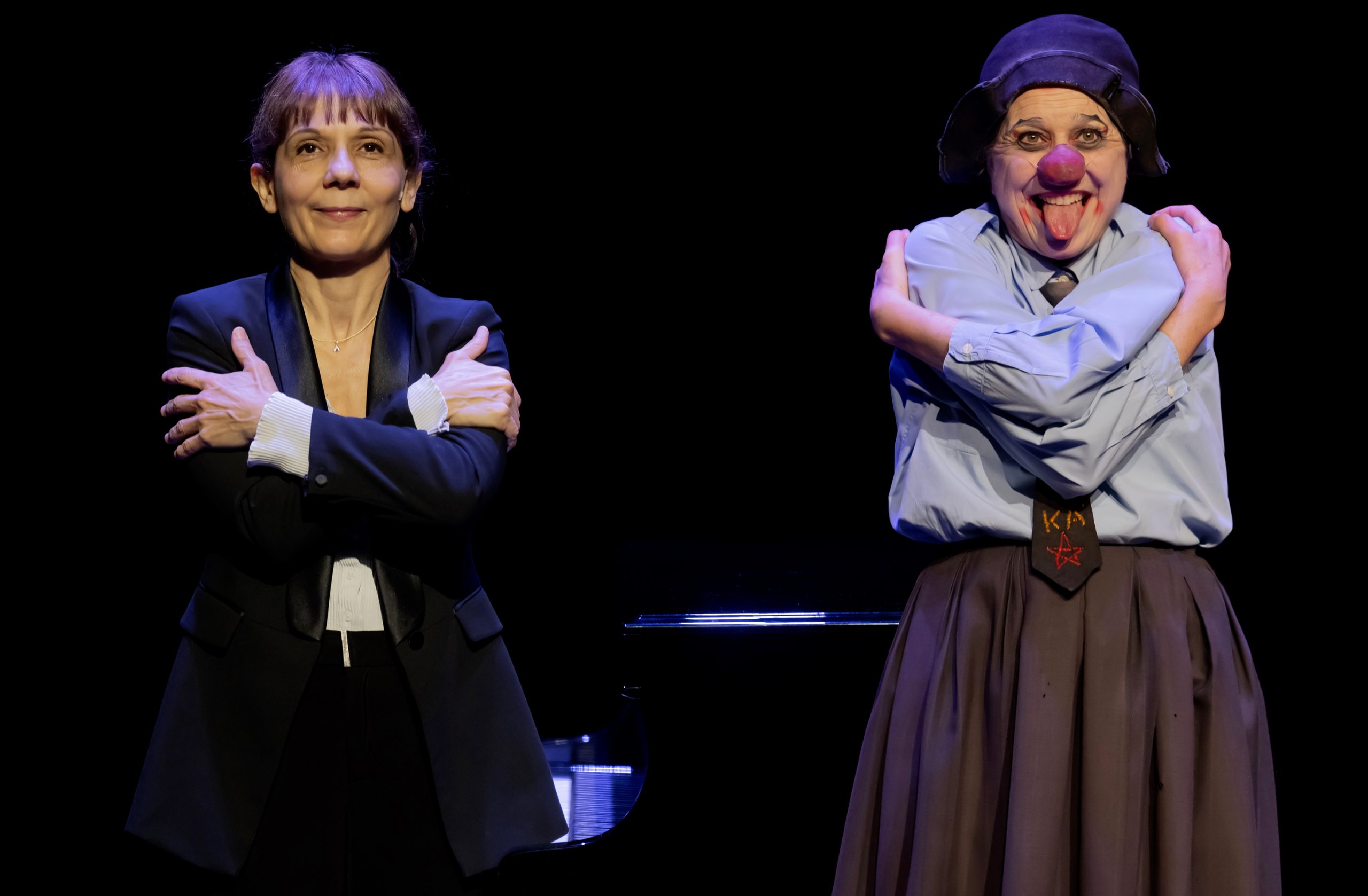 Emma aime Anne, Emma la clown ose Anne Sylvestre, création de Merieme Menant, au Café de la Danse