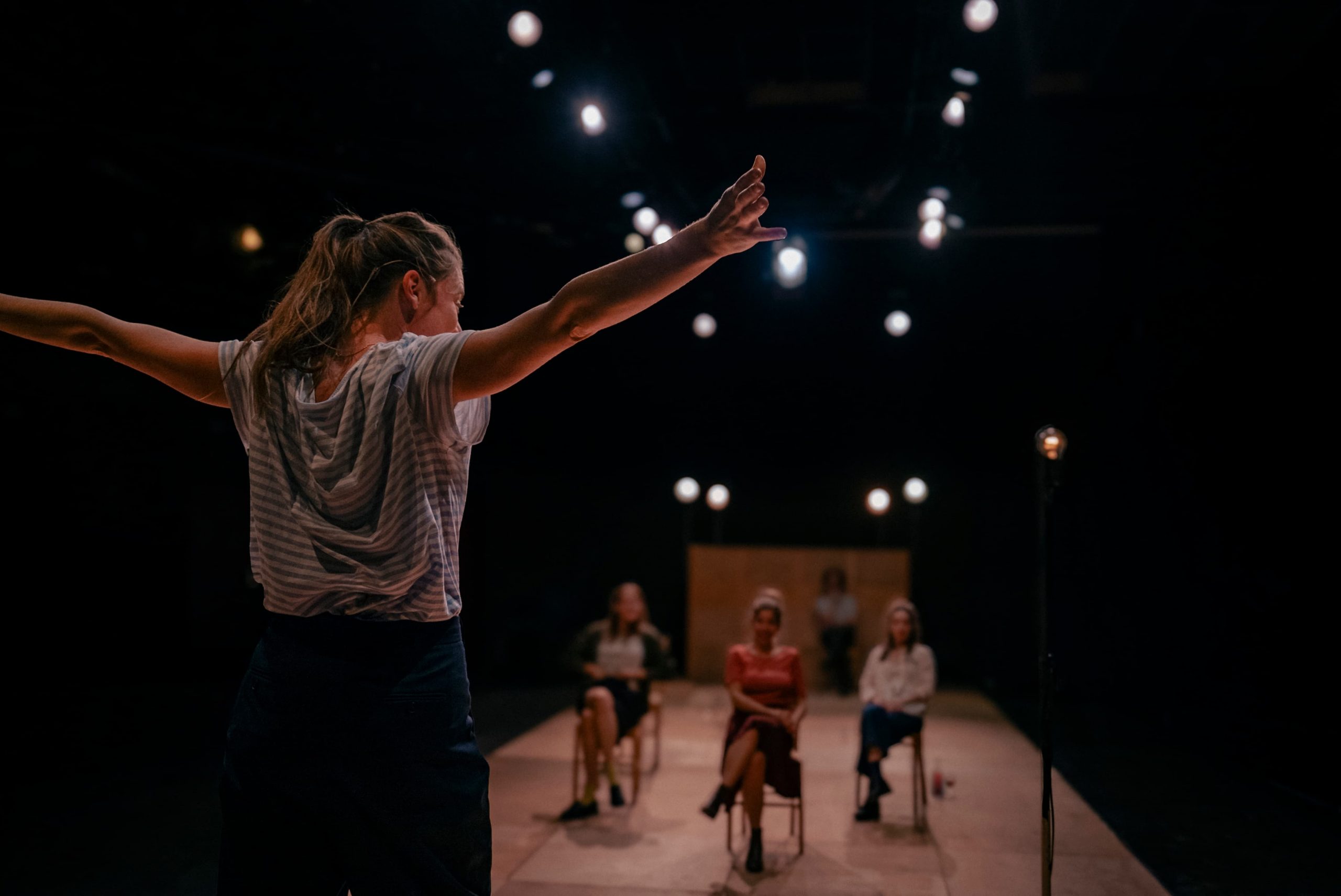 Le Banquet, texte de Platon, mise en scène de Nicolas Liautard et Magalie Nadaud, théâtre de la Tempête, Cartoucherie de Vincennes