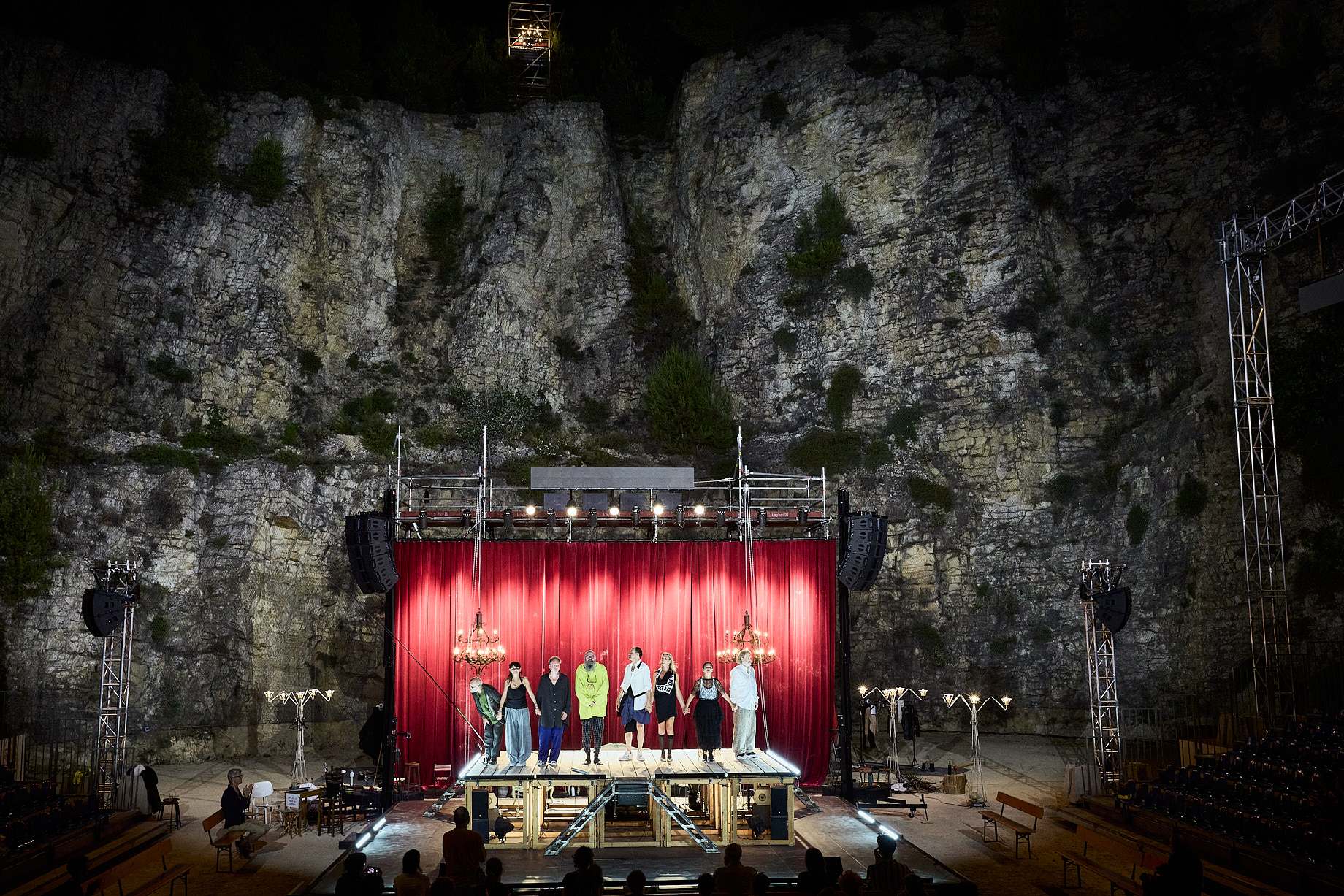 1, 2, 3 Poquelin, d’après Molière, adaptation et mise en scène du tg STAN, Carrière de Boulbon, Festival d’Avignon In